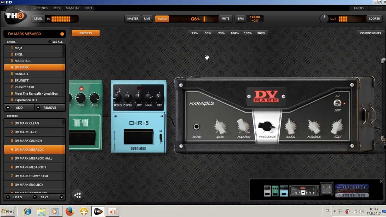 DV MARK TH3 simulace