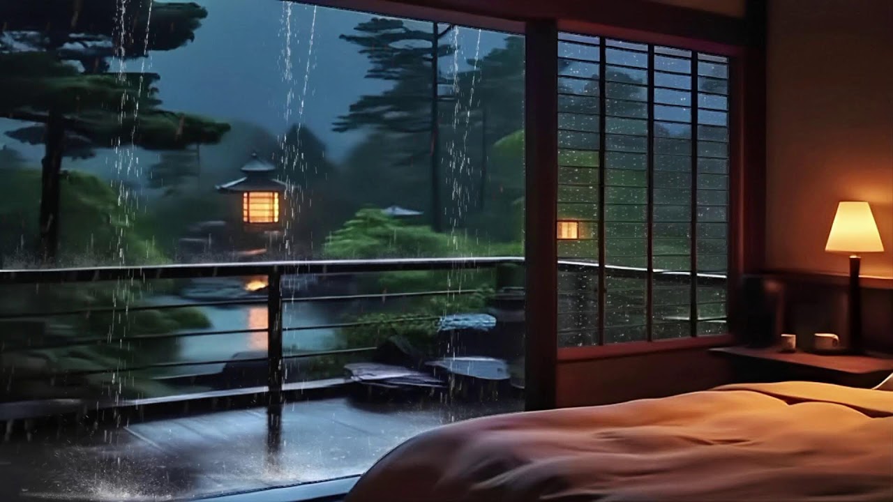 DRIFT OFF QUICKLY - Sleep Music + Rainstorm Sounds | Anxiety Relief