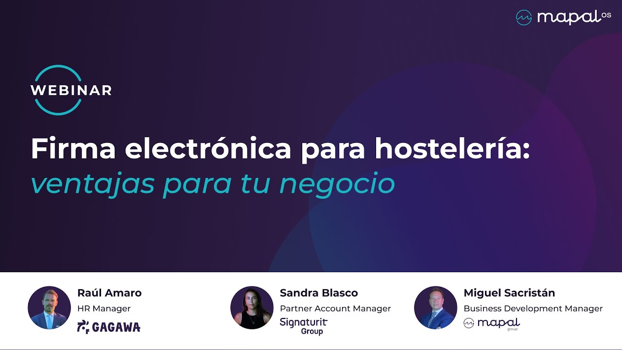 [Webinar] Firma electrónica para hostelería: ventajas para tu negocio