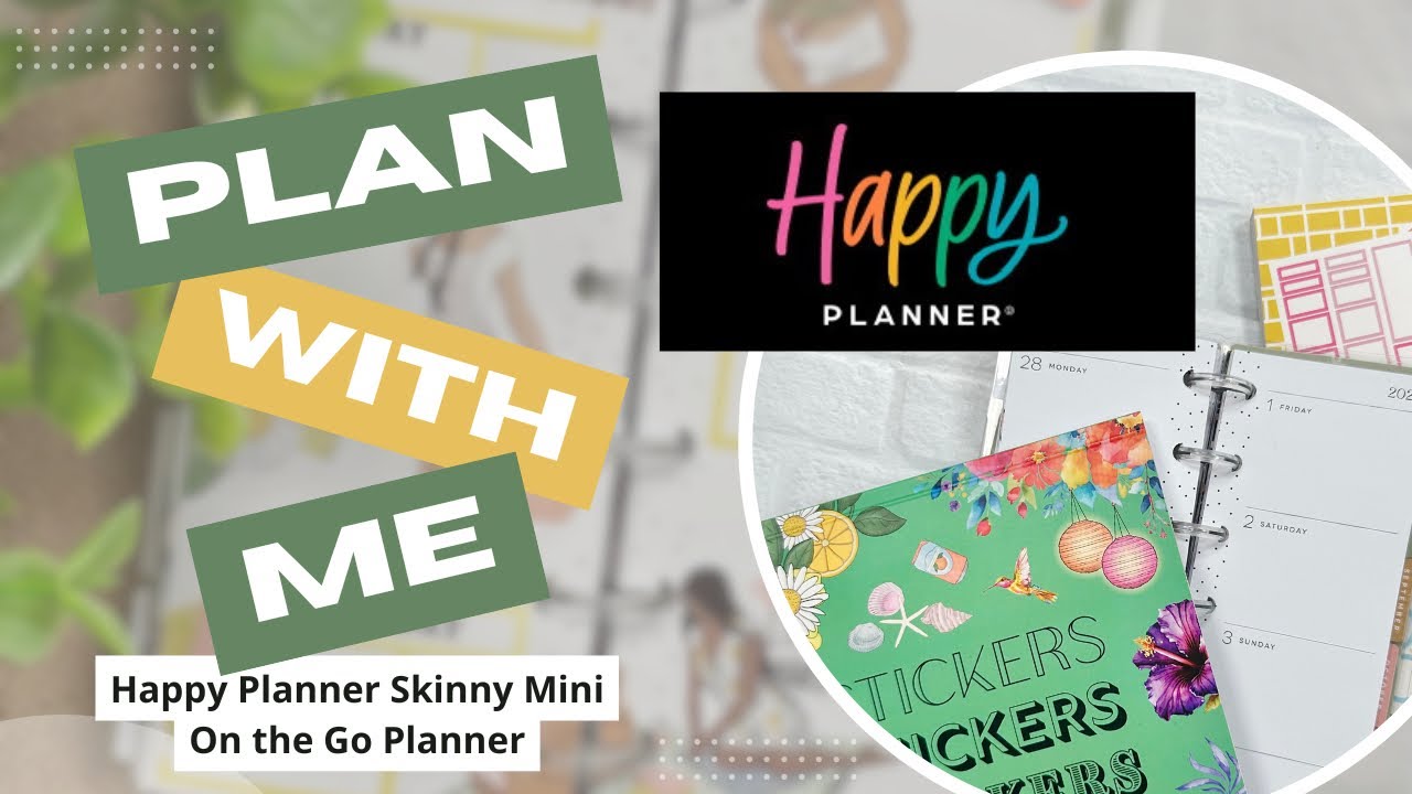 🍃 PLAN WITH ME 🍃 Happy Planner Skinny Mini | On the Go Planner | Skinny Mini | PWM | 07/28/25