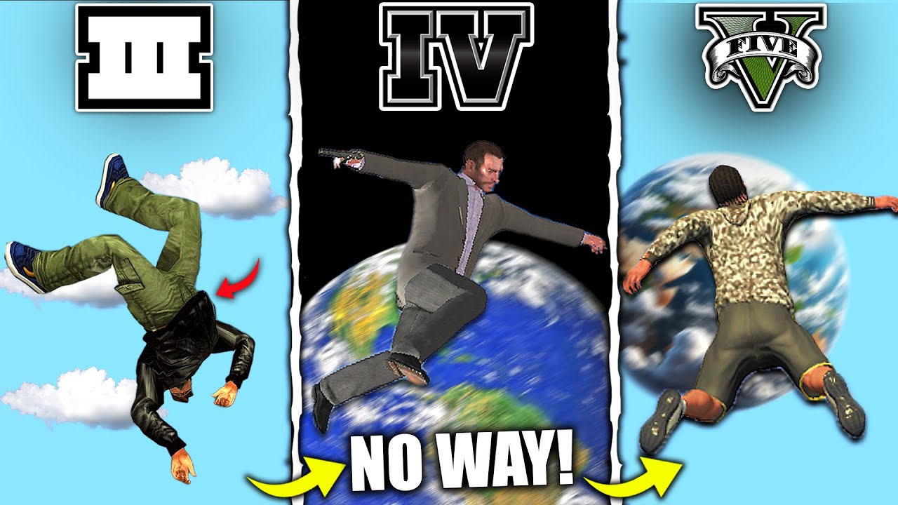 What Happens If You FALL FROM SPACE in GTA Games? (GTA 3 → GTA 5)