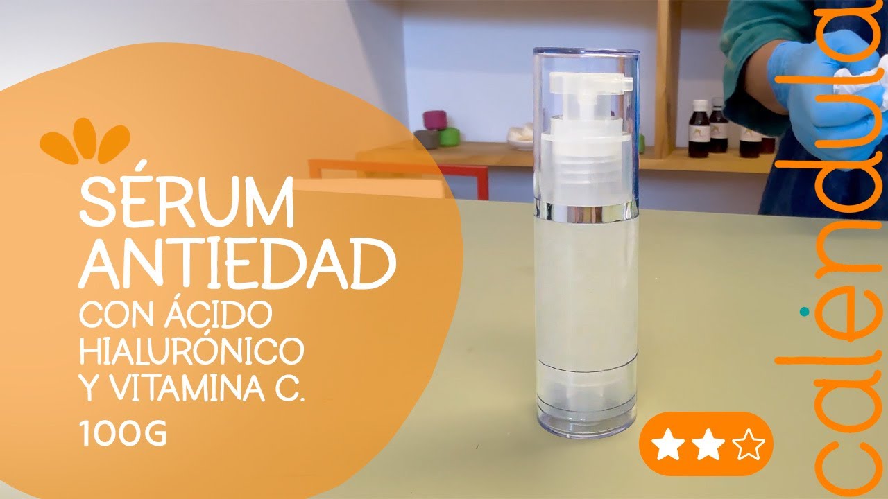 Serum Antiedad con ácido hialurónico y Vitamina C.💧 🍊