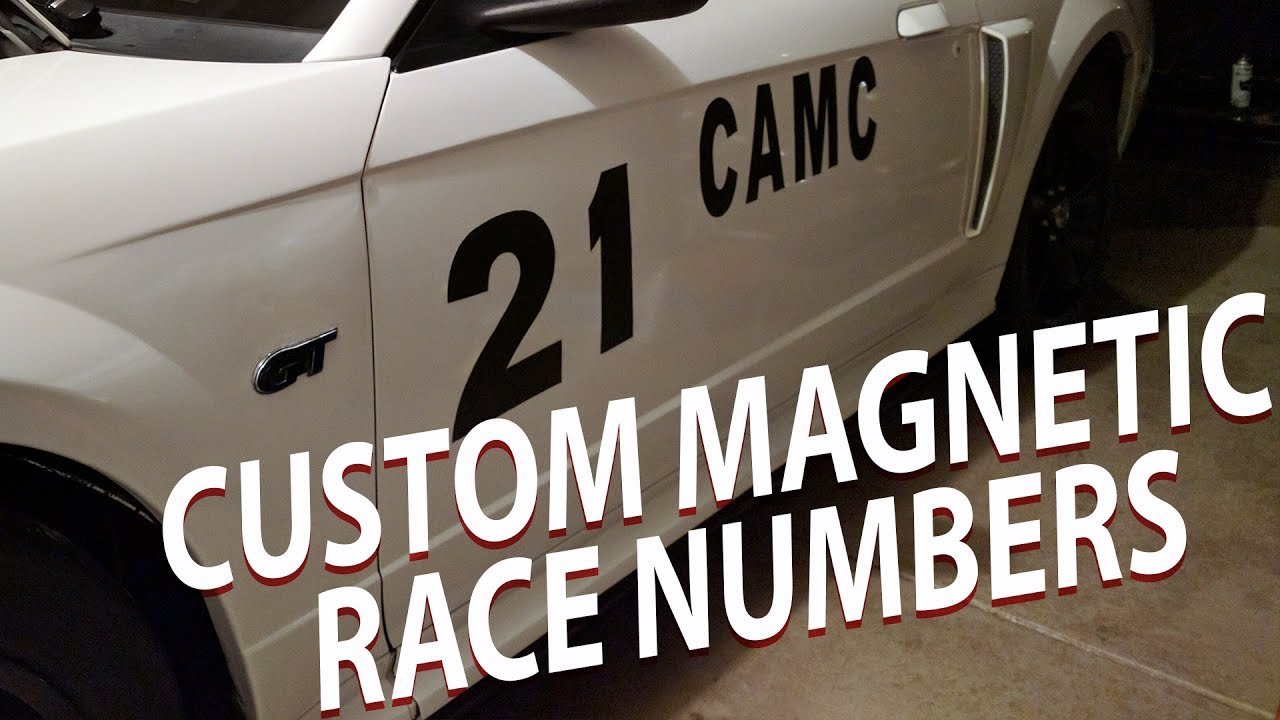 [HOW TO] CUSTOM MAGNETIC RACE NUMBERS || Autocross Prep