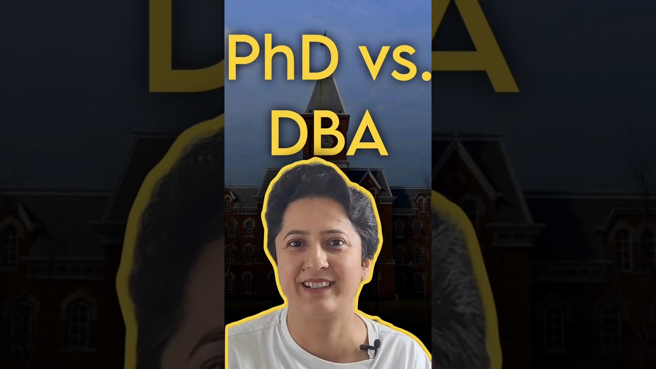 PhD or DBA ? Explained in 1 minute