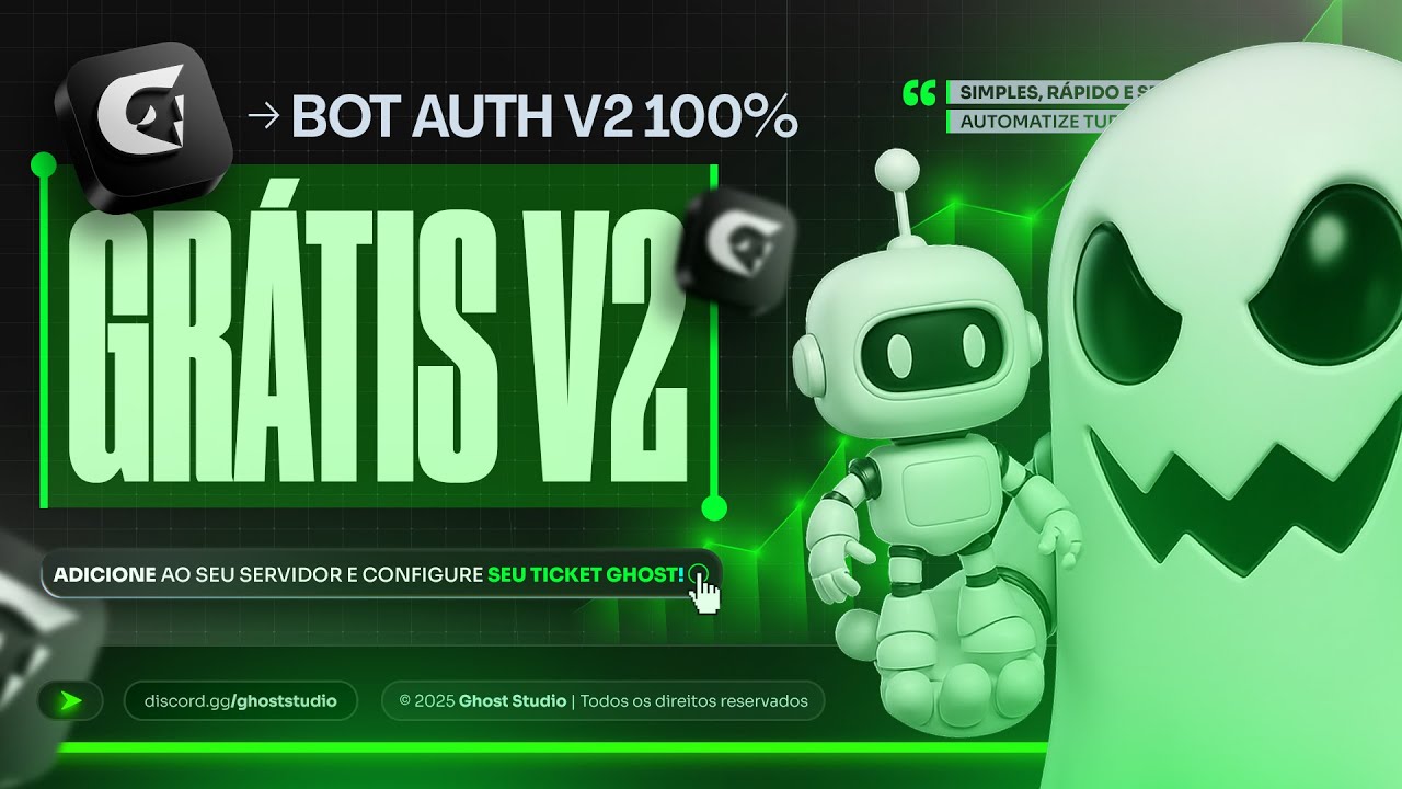 ✅ Bot Auth GRÁTIS! Proteja Seu Discord com Verificação Instantânea ⚡