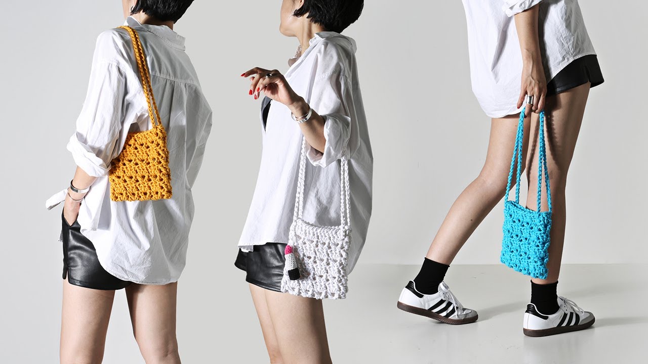 데일리로 들기 좋은 코바늘 가방뜨기 / Crochet Flat Bata Bag Tutorial