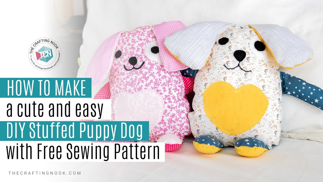 DIY Stuffed Animals: Free Stuffed Dog Sewing Pattern