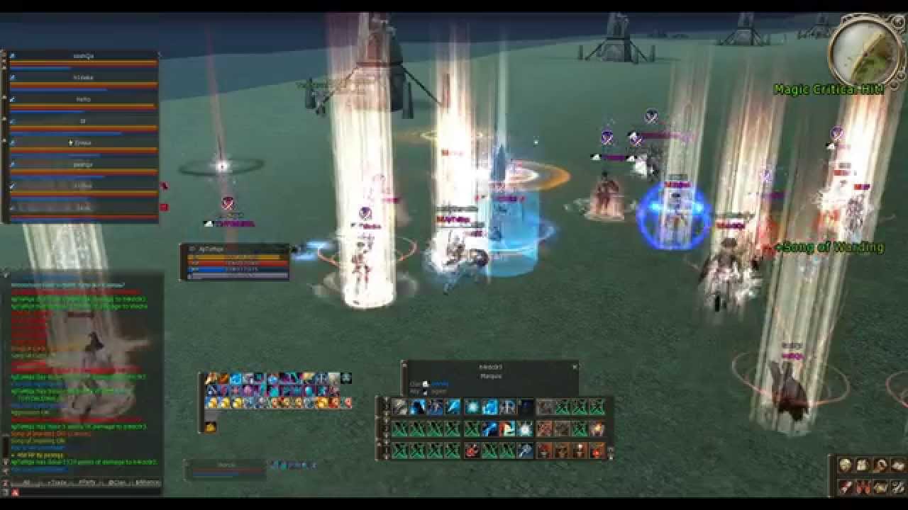 Lineage 2 Tribunal Test Server 9x9 test fights part 1