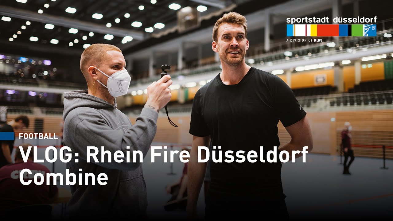 Vlog: Dirk und Alex crashen den Rhein Fire Football Combine