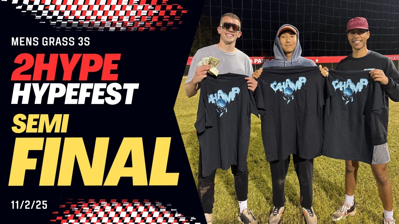 SEMIFINAL - 2HYPE Hypefest - Men's Grass 3s 11/2/2025