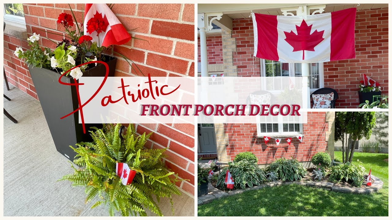Patriotic Decorate with Me | Front Porch Decor for Canada Day | Sunday Reset
