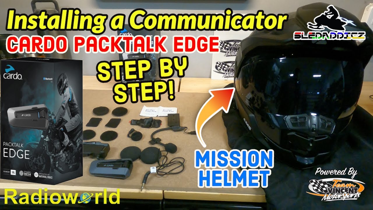 Installing a Helmet Communicator in a CKX Mission Helmet | Cardo Packtalk Edge | Easy Install