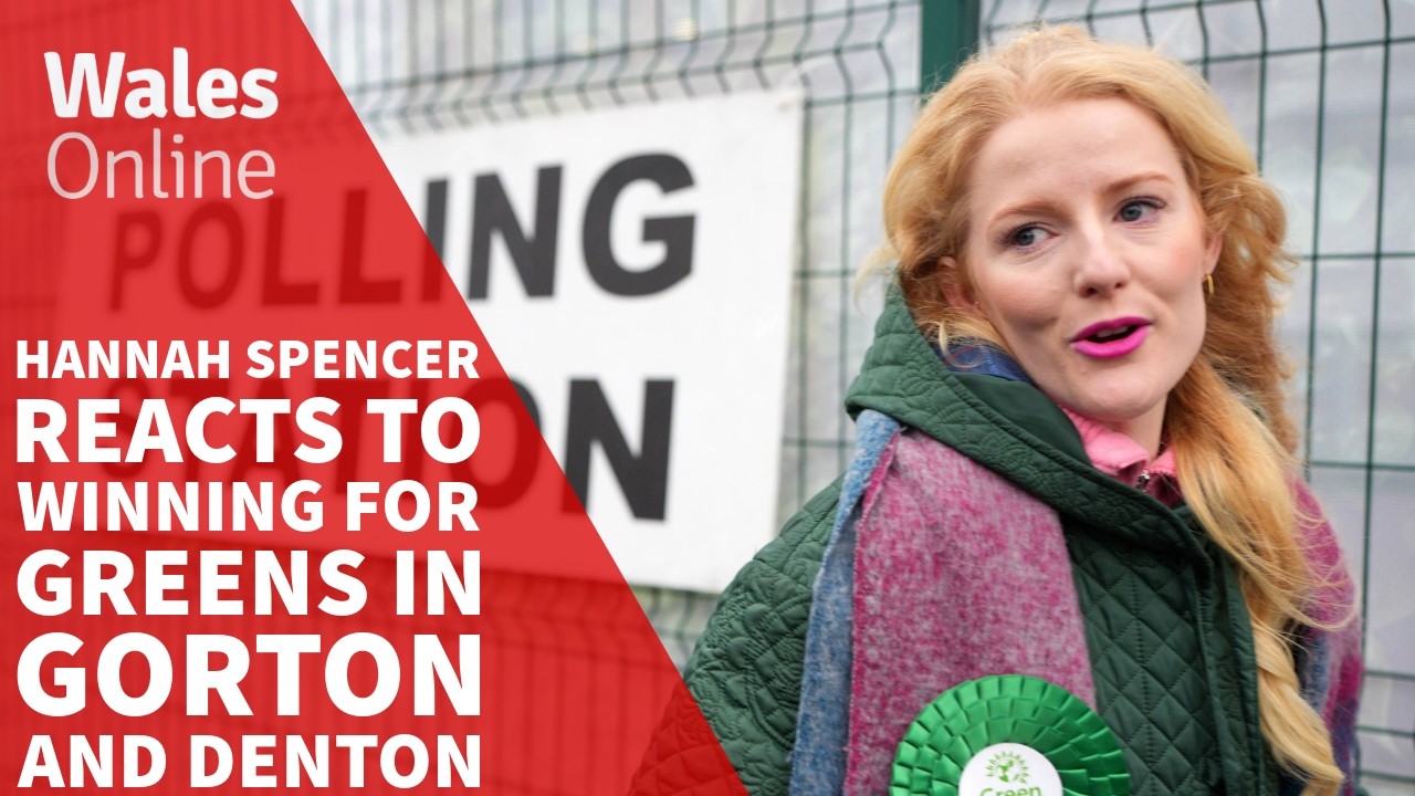 Hannah Spencer reacts to winning for Greens in Gorton and Denton