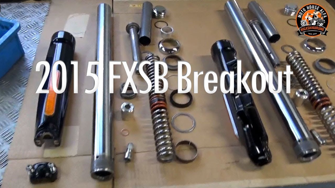 フロントフォークオーバーホール【2015 FXSB ブレイクアウト】- 東京のハーレーダビッドソン東久留米