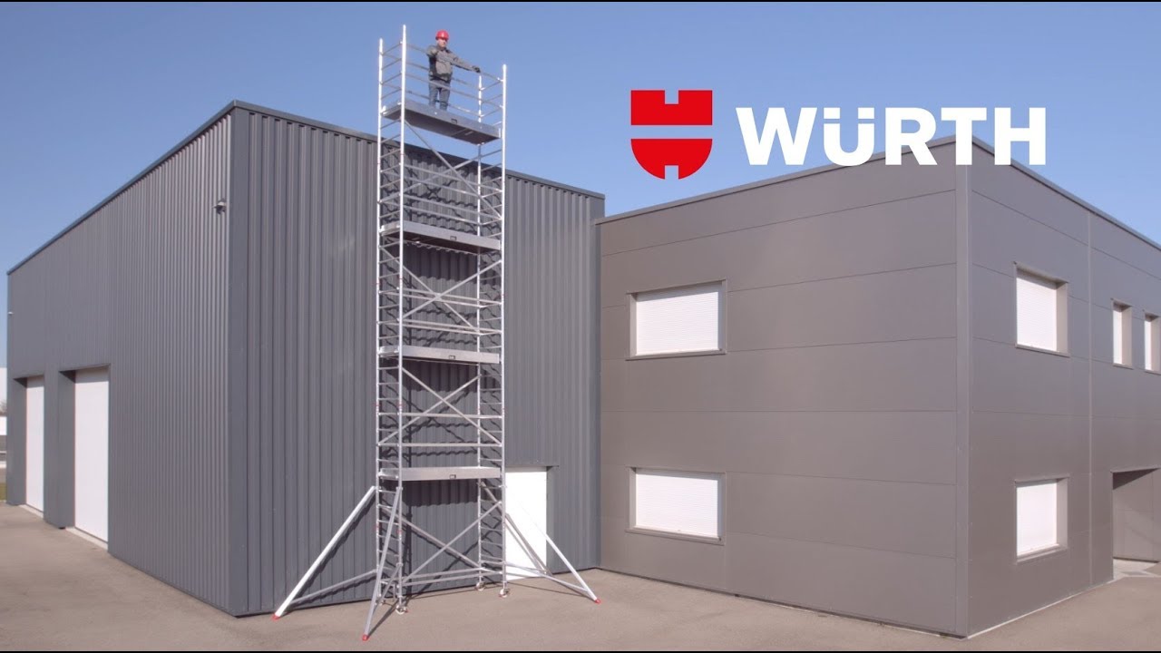 Échafaudage roulant aluminium plateau 2,00 m - Würth