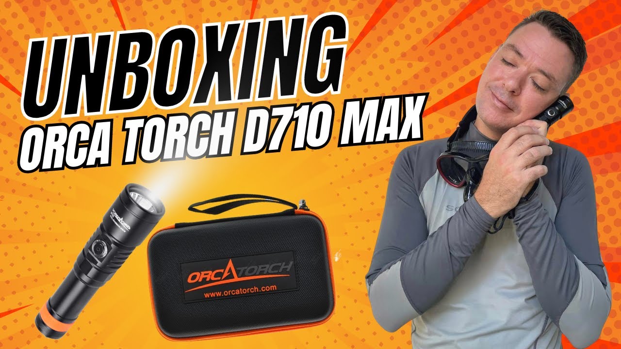 UNBOXING the OrcaTorch d710 Dive Light - One of the Best Underwater Torch for Scuba Diving