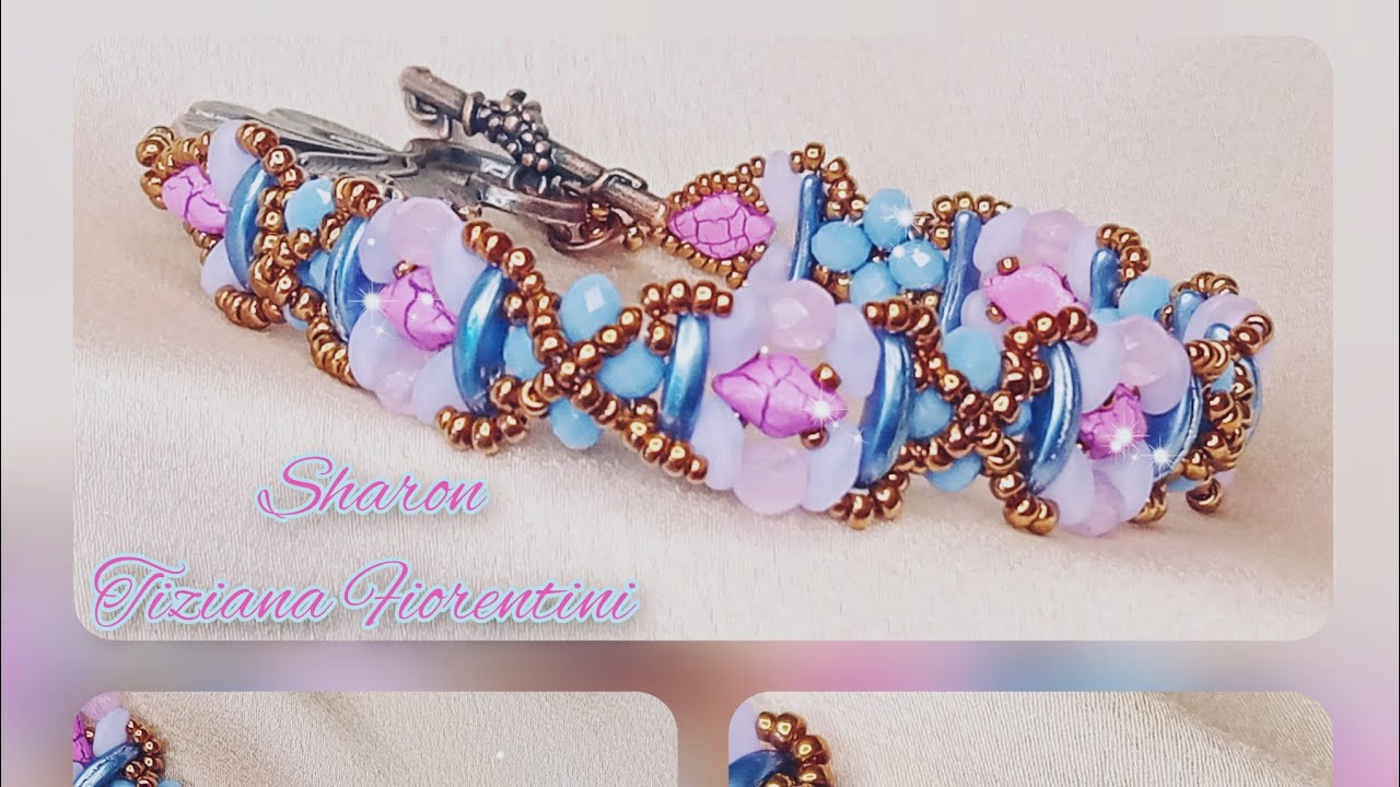 Tutorial bracciale Sharon #crescent #support #perte #superduo #beads