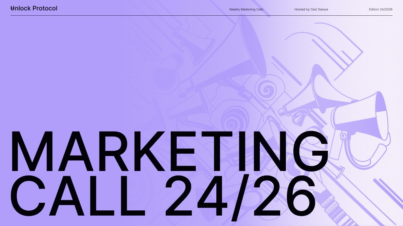 Unlock DAO Bi-Weekly Marketing & Communications Call | 23/2026