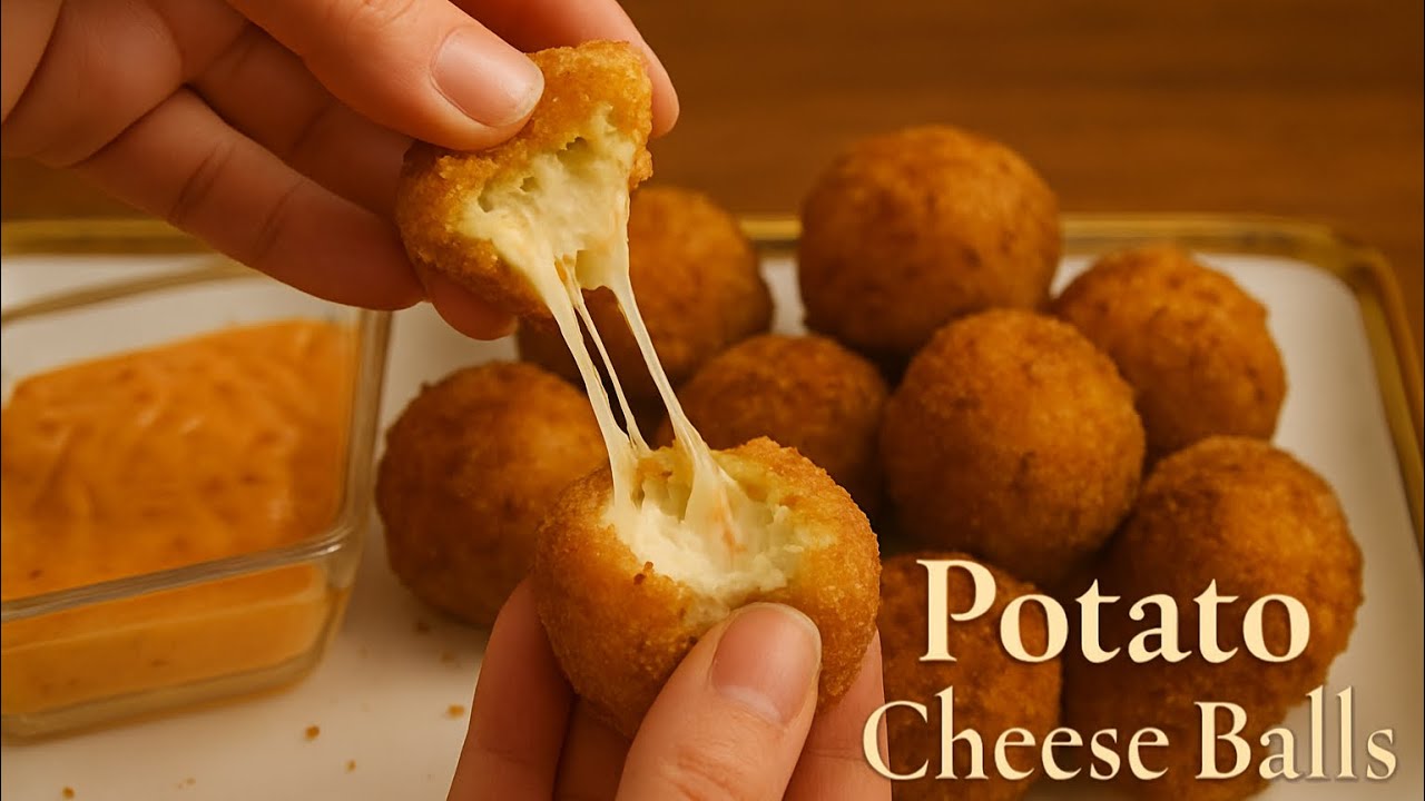 “Only 3 Ingredients Potato Cheese Balls | Quick Viral Snack”