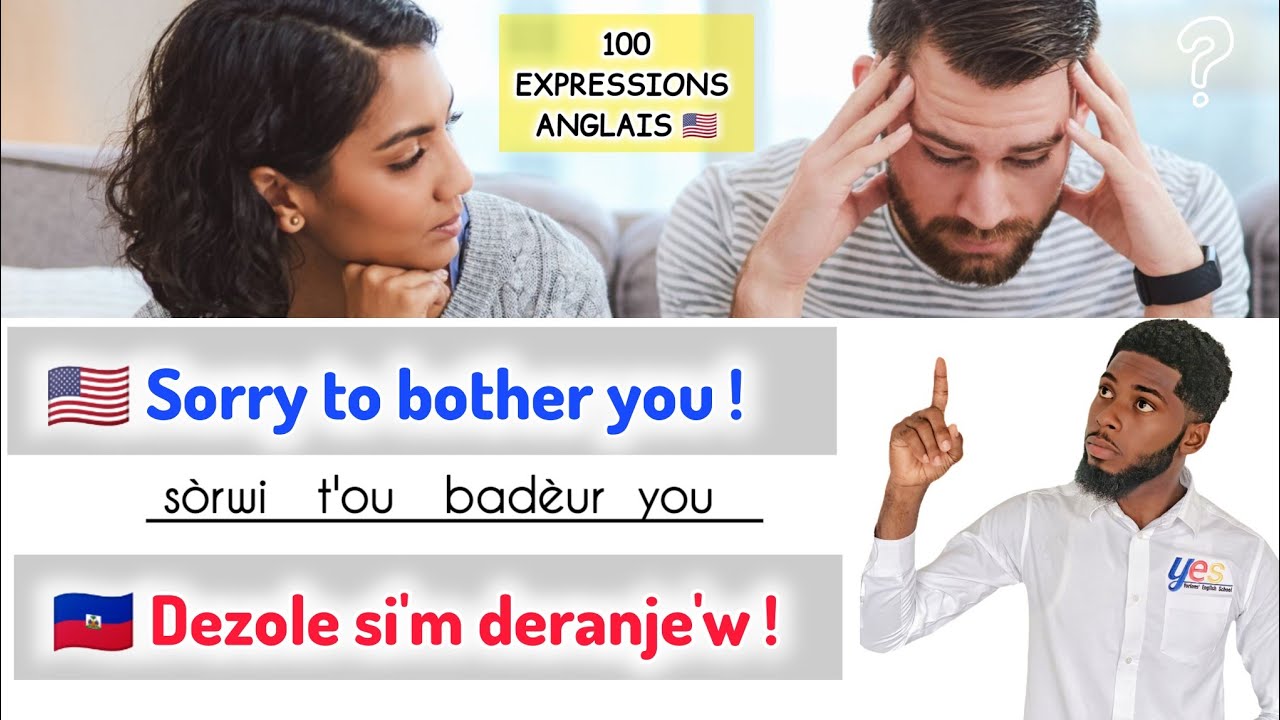 Men 100 Expressions Anglais American Yo Itilize Chak jou Lè Yap Pale ak Moun 🇺🇸🇭🇹