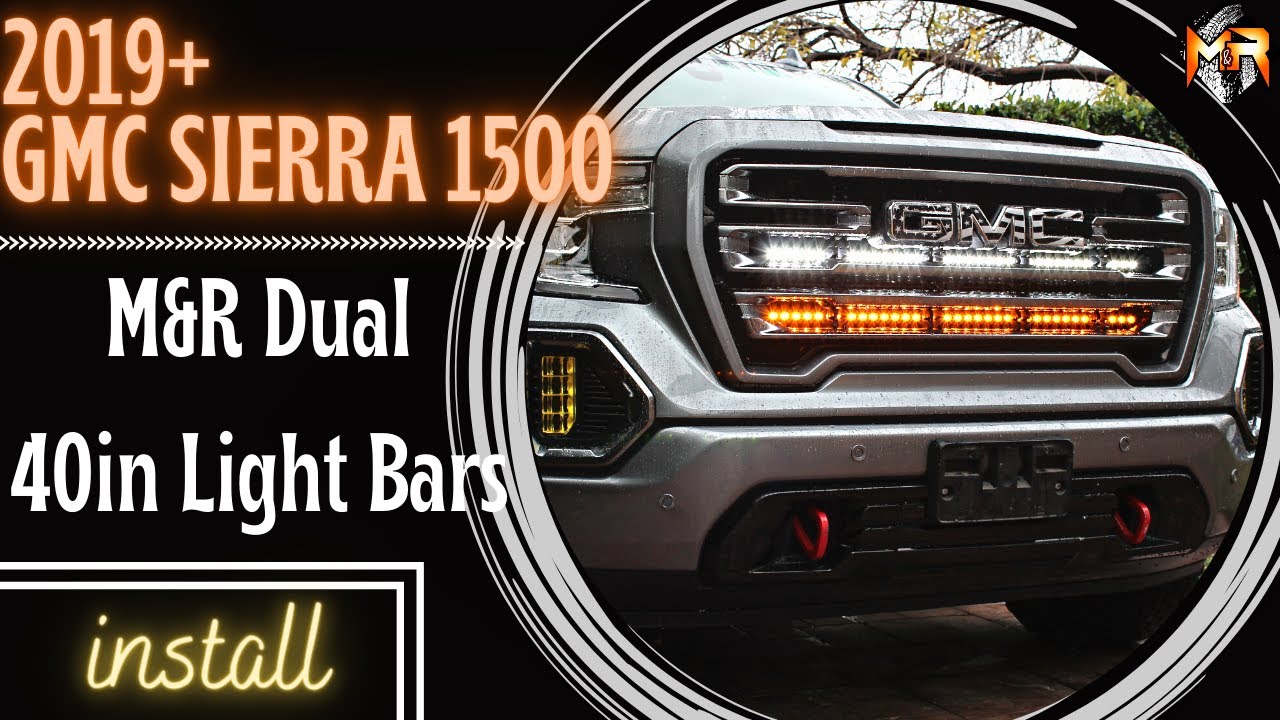 Модернизация GMC Sierra 1500 (2019–2023) с установкой двух 40-дюймовых световых балок | M&R Autom...