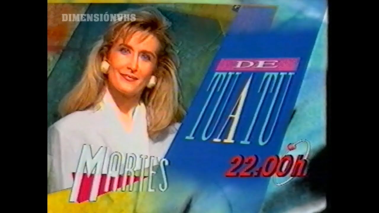 Bloque de publicidad y promos Antena3 (1991) Nieves Herrero