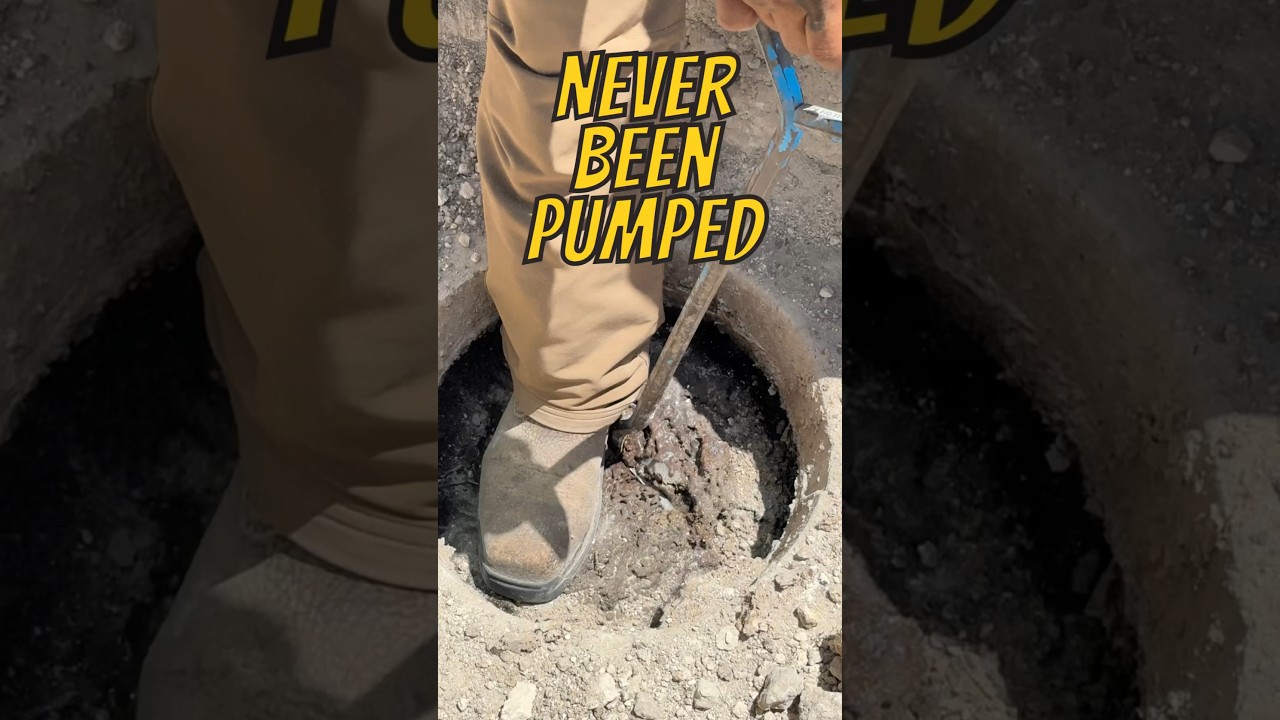 Septic tank had never been pumped #shorts