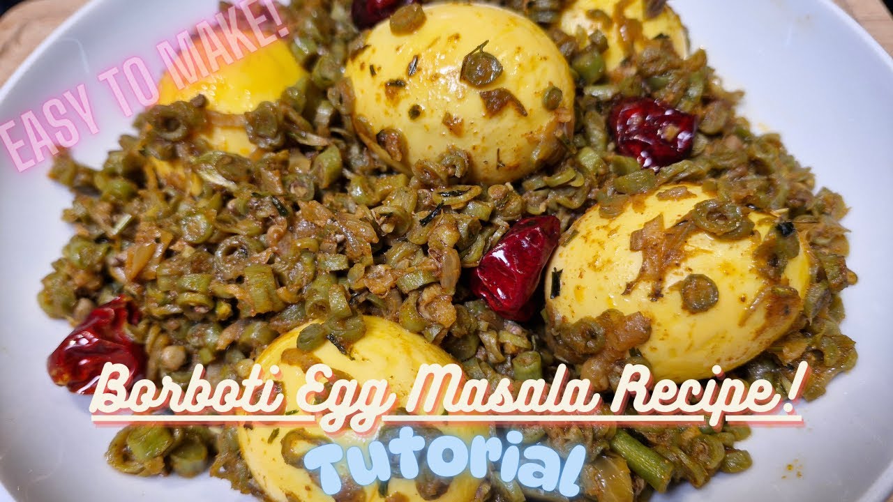 🥚🌿 বরবটি ডিমের রেসিপি | Borboti Egg Masala | Bengali Homestyle Cooking