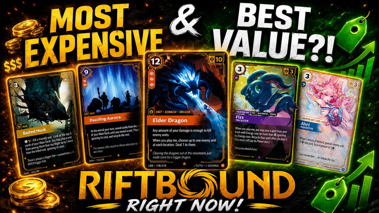 The MOST Expensive Cards In Riftbound Right Now! (Set 1-3)