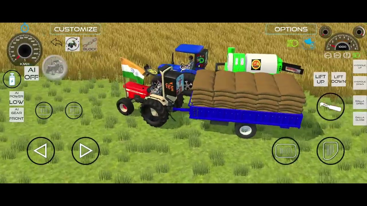 आओ मिलकर गेहूं काटें 🌾 | Tractor Farming Gameplay 🚜 | Realistic Farming Game