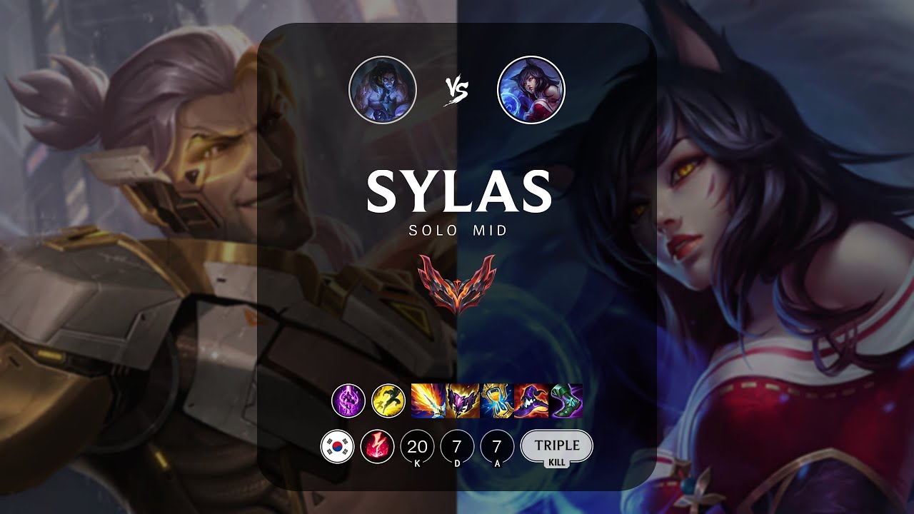 Sylas Mid vs Ahri - KR Grandmaster Patch 14.8