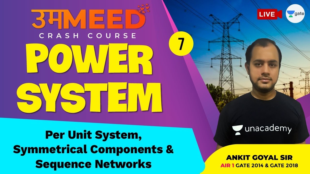 Per Unit System, Symmetrical Components & Sequence Networks | L:7 | Power System | GATE 2021