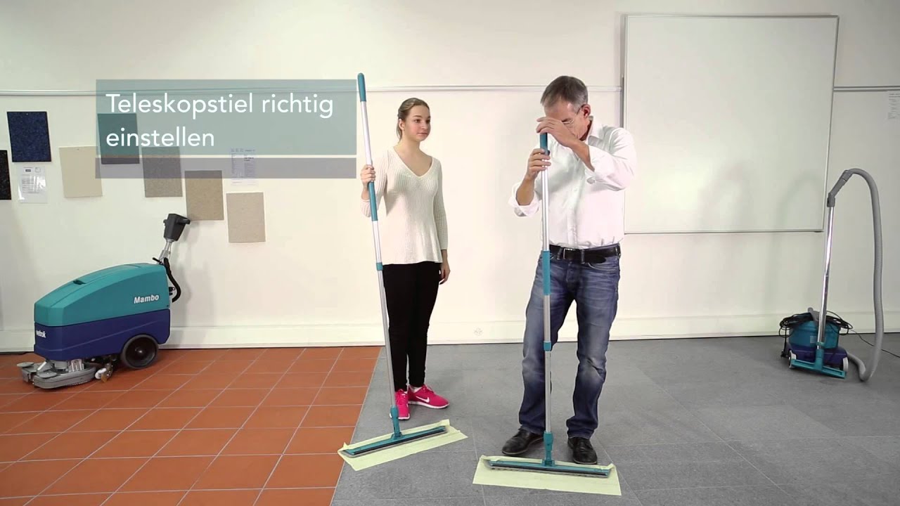 Wetrok Academy I staubbindend wischen (Ergonomie in der Reinigung) I Anleitung