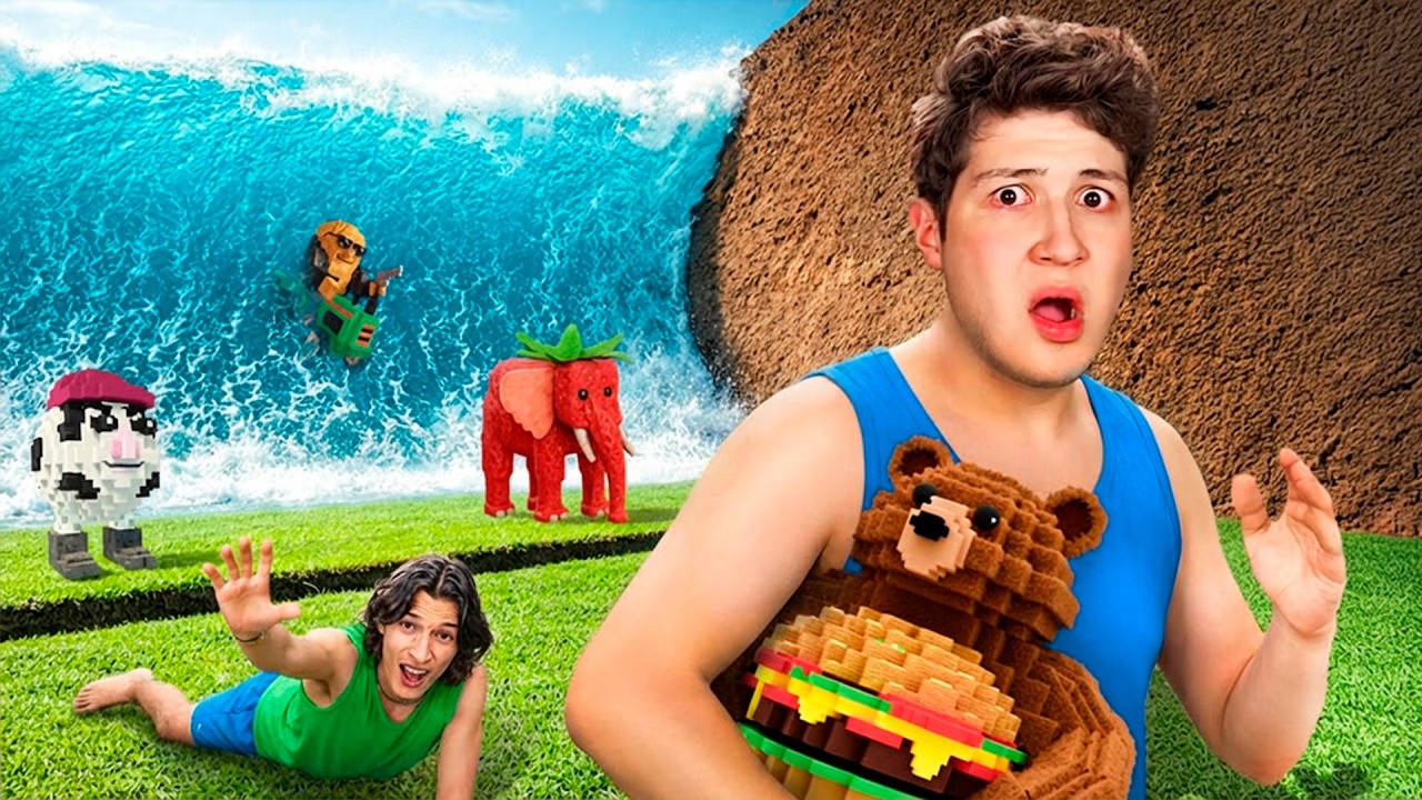 Jugué Escapa Del Tsunami Por Brainrots En La Vida Real