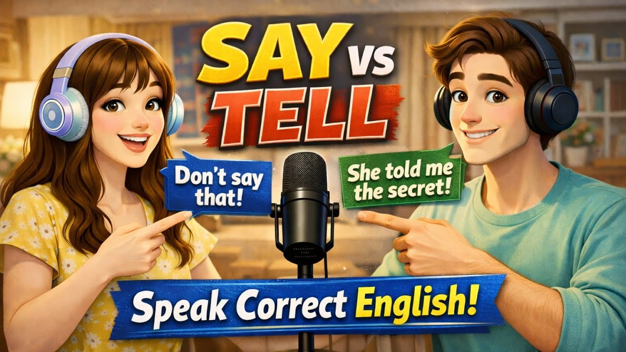 How to Use SAY and TELL in Everyday English | Speak English Correctly