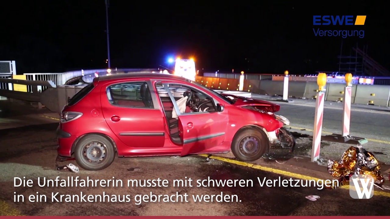 Schwerer Unfall auf Schiersteiner Brücke