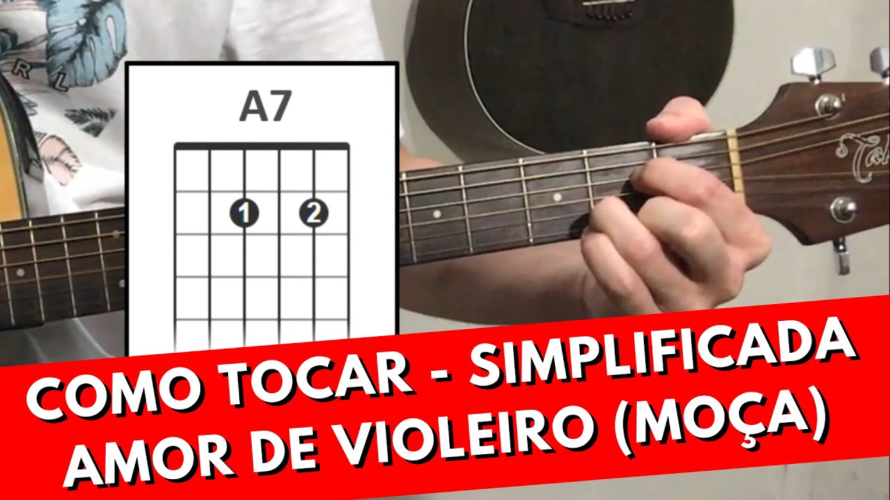 Como Tocar Amor de Violeiro (Moça) SEM PESTANAS