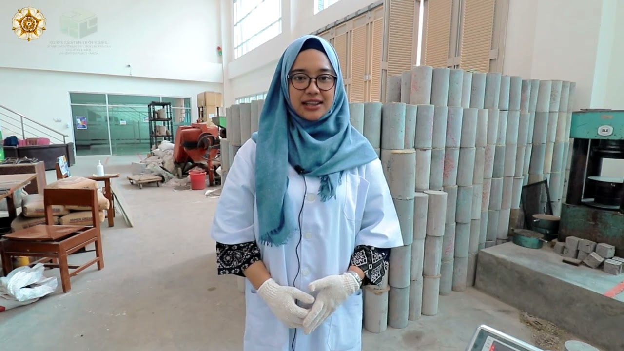 Lab. Bahan Bangunan -  Praktikum Uji Kuat Tarik Belah Beton