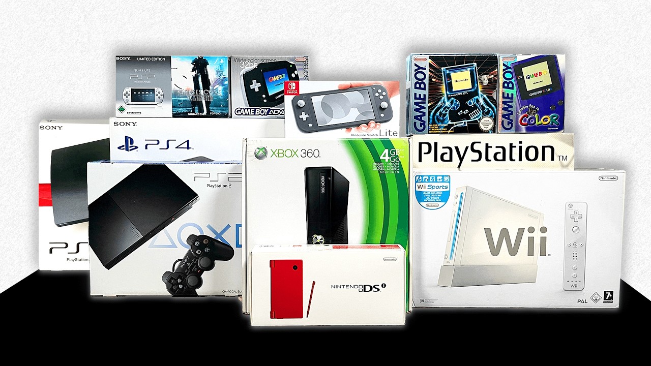 Unboxing the TOP 10 Video Game Consoles + Gameplay