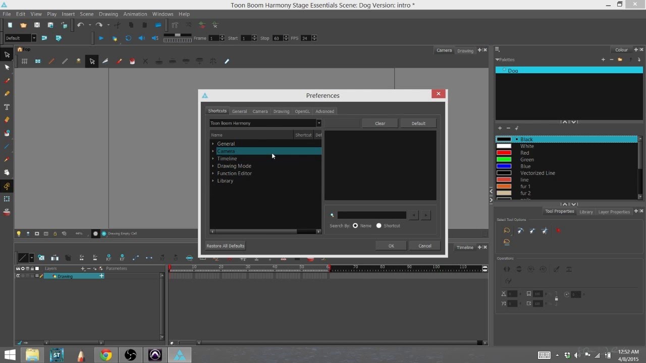 Toolbars and Settings in Harmony