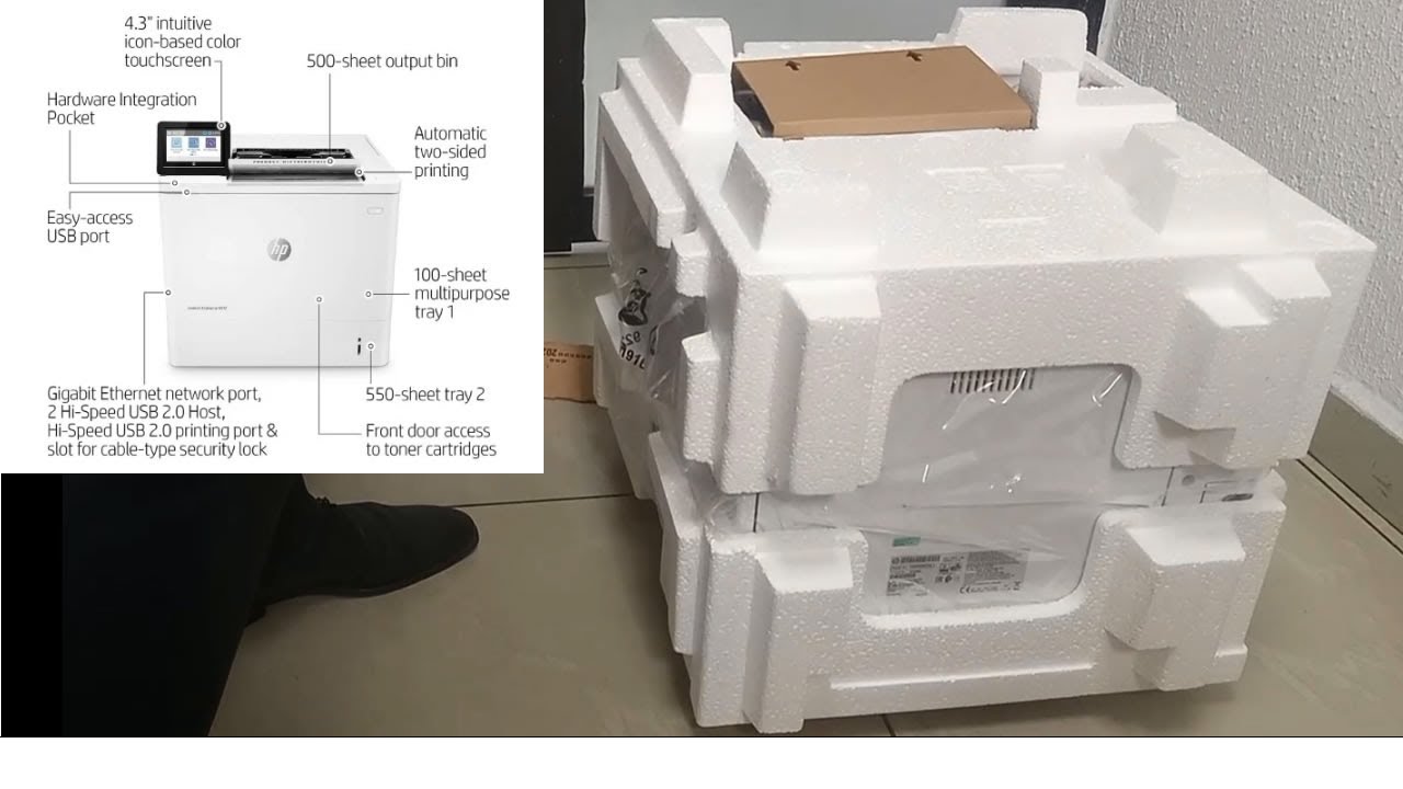 HP LaserJet Enterprise M612 || Unboxing Multifunctional HP Printer