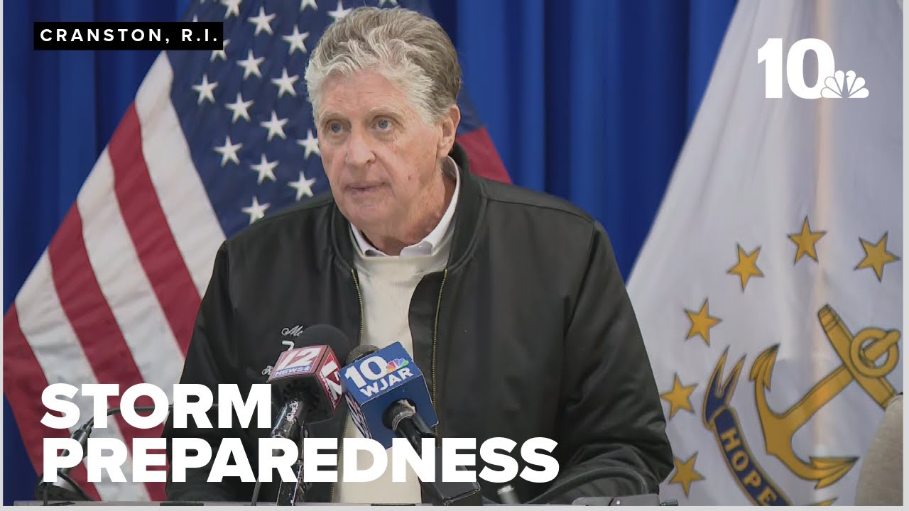 Gov. Dan McKee speaks on Rhode Island's storm preparedness