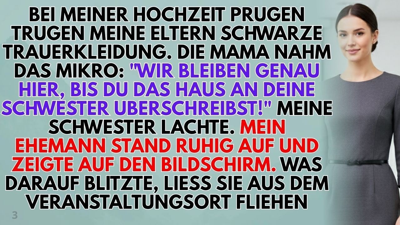 Meine Eltern trugen Schwarz zu meiner Hochzeit – was mein Mann abspielte, ließ sie fliehen