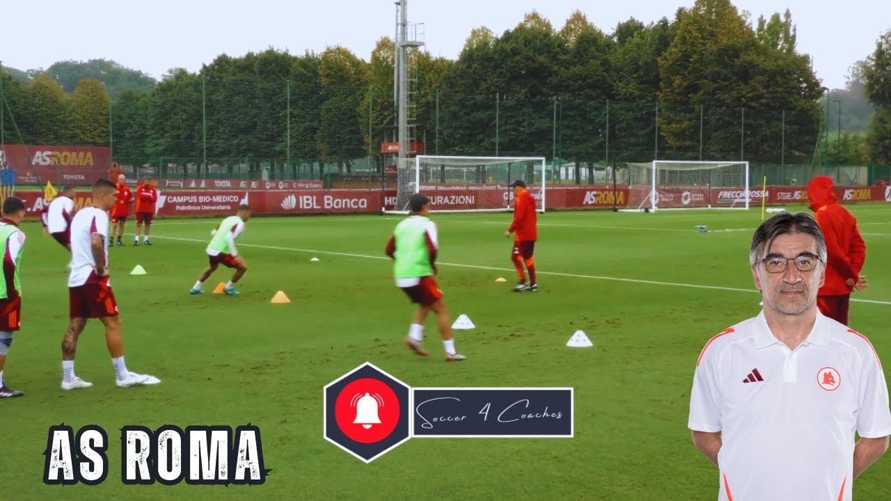 📢A.S. Roma - Warm Up Session + Passing Drills by Ivan Juric