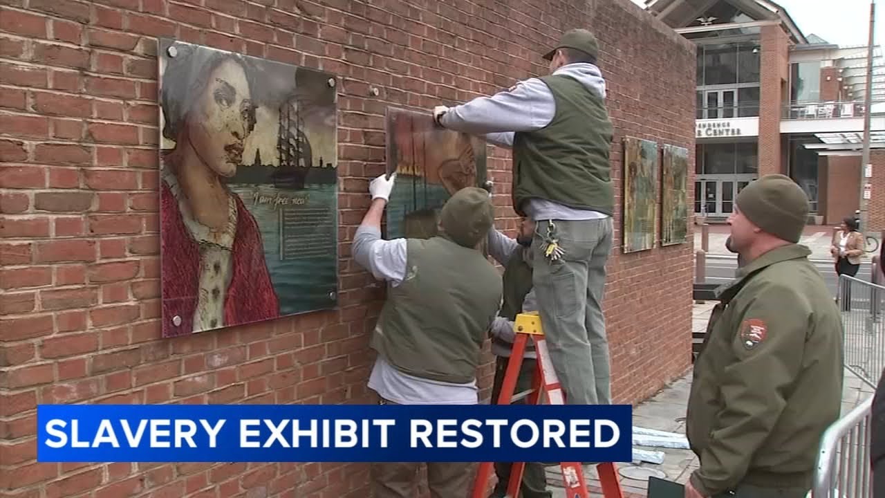 Slavery displays are being restored at President's House site on Independence Mall