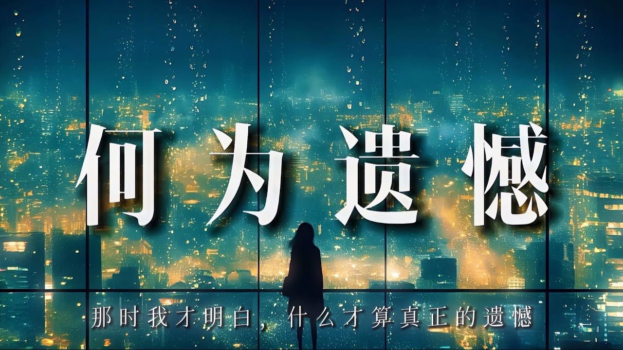 如果無法重來，我們該如何面對遺憾？【子非秋月】