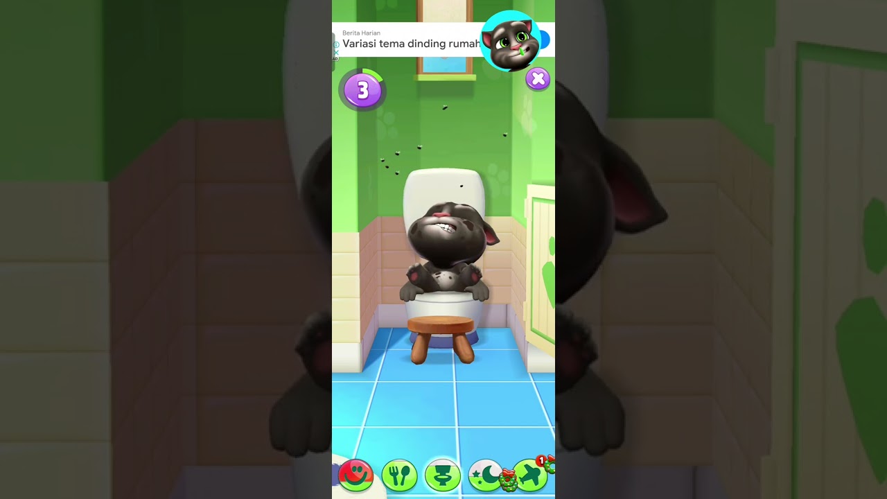 My Talking Tom 2 - Poop 💩🙈 #shorts #tiktok