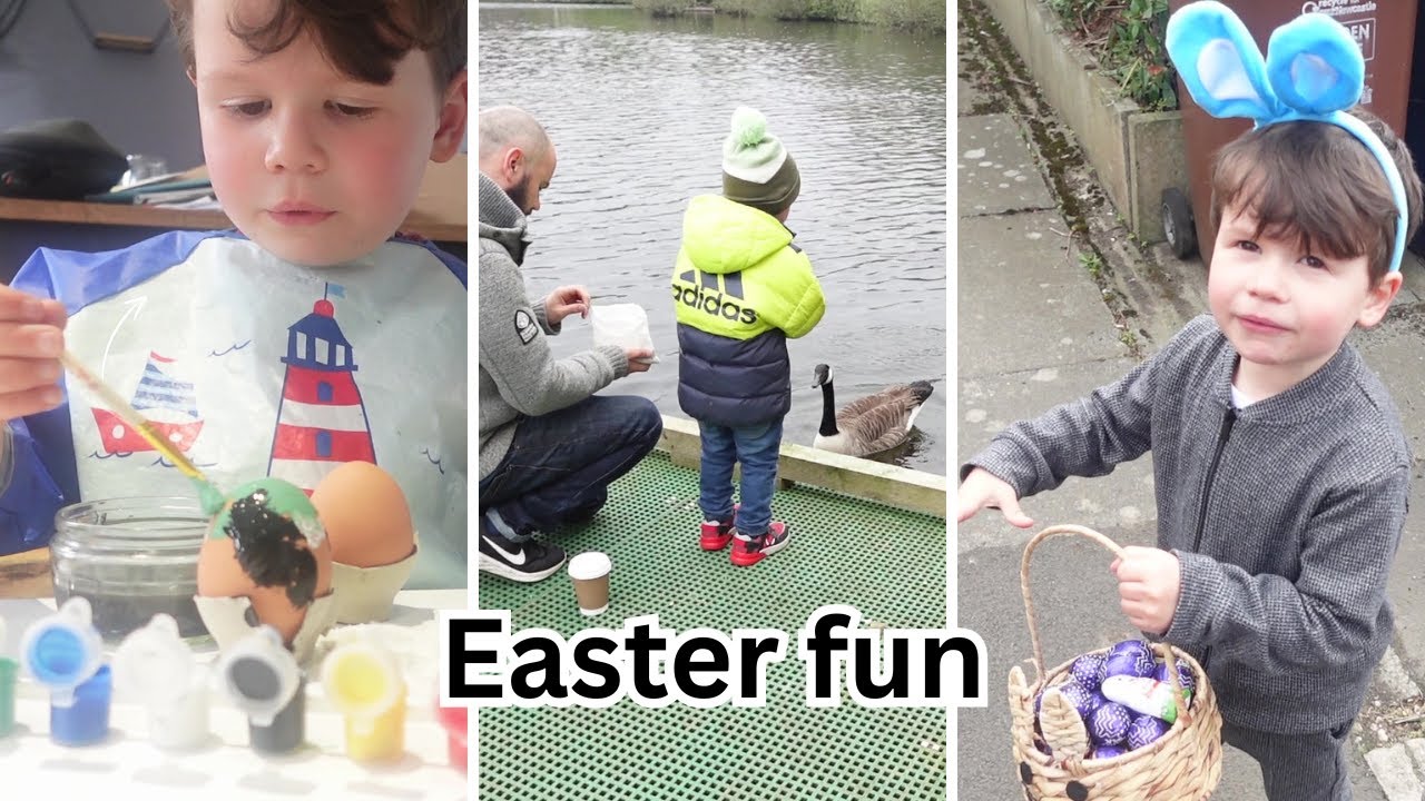 Easter weekend | egg hunting & a scenic walk to feed the swans PLUS doing a ring making workshop