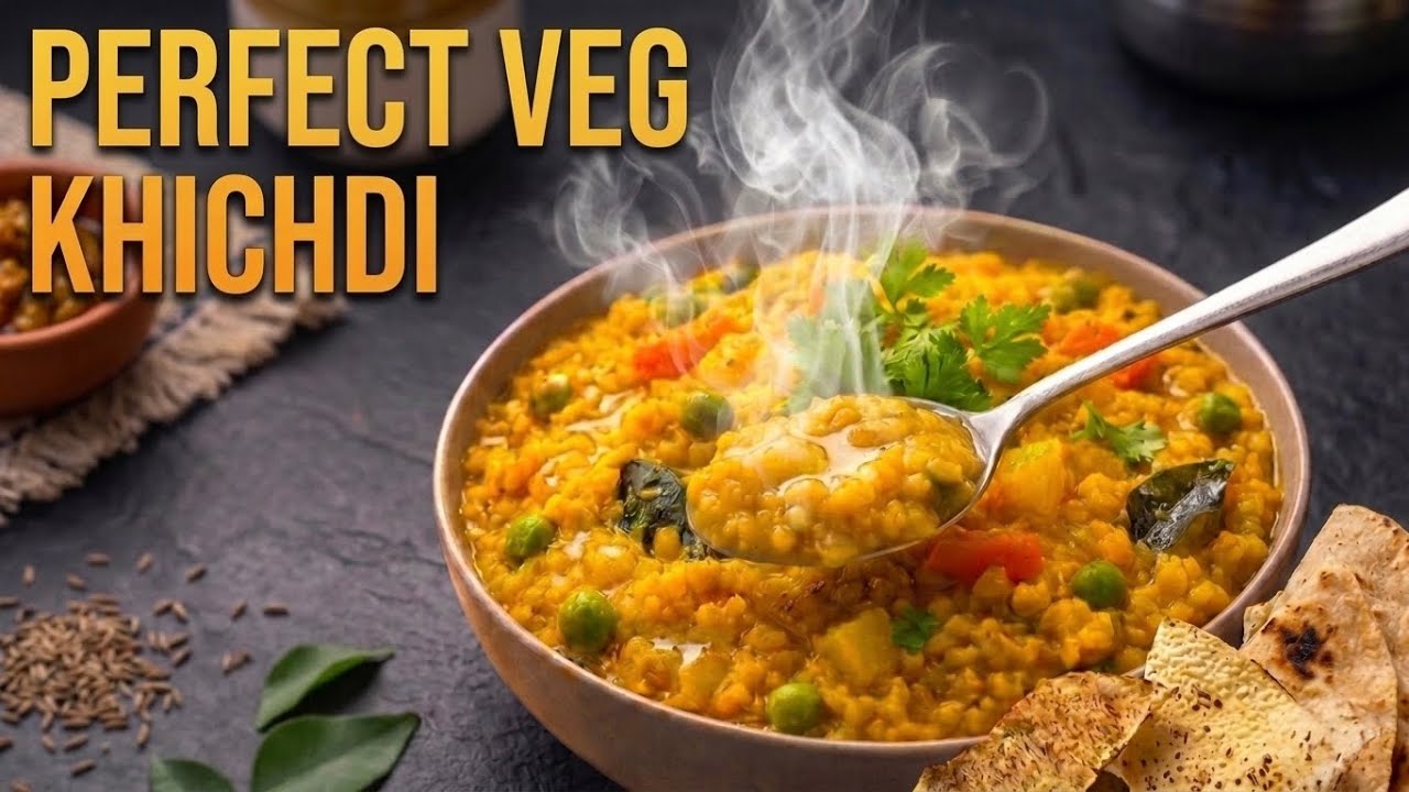 Perfect Vegetable Khichdi | Veg Khichdi Recipe | Dal Khichdi Recipe