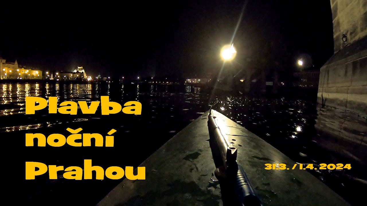 Noční plavba Prahou